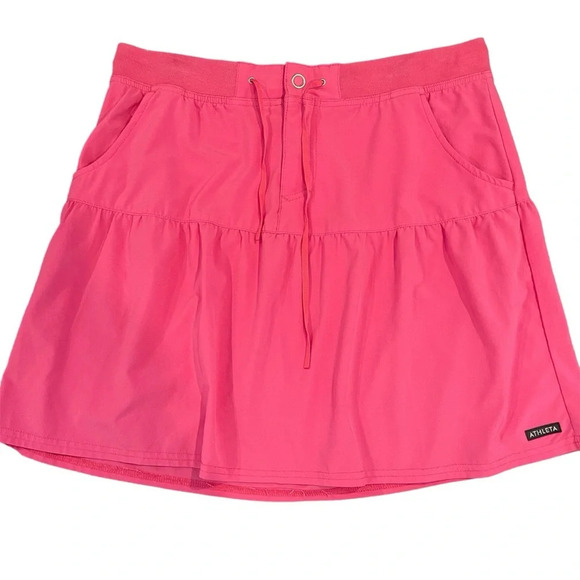 Athleta Pink Tiered Tennis Skirt - Size Small - Picture 1 of 4